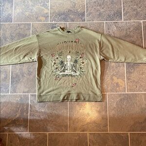 Green Graphic Sweatshirt